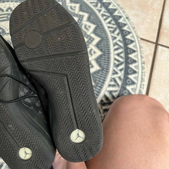 Sold Nike Jordan Eclipse Black 724010-002 Lace-Up Basketball Athletic Shoes - Picture 9 of 10